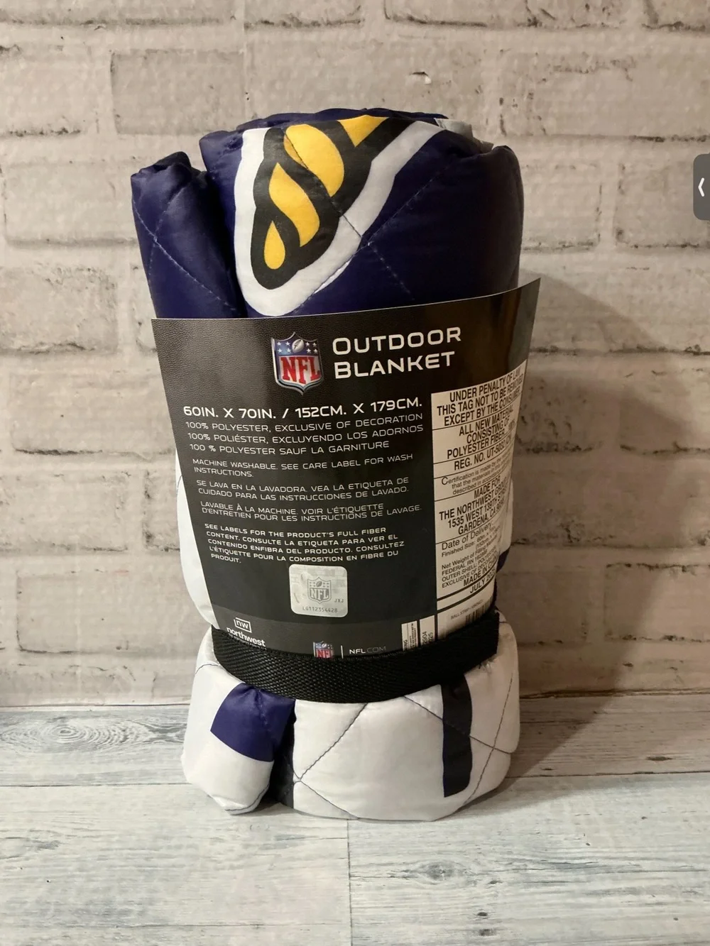 NFL Minnesota Vikings strip sack outdoor blanket-60” x 70”